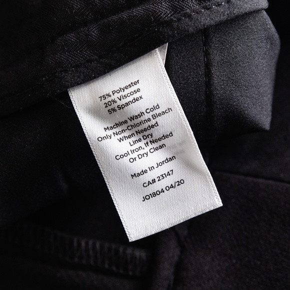 Talbots Women's Hampshire Ankle Pants: Black; Plus 16W - Picture 10 of 13